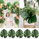 thumbnail image 4 of FENGGUIQU 12Ud Hojas Tropicales Artificiales Con Aspecto Natural Para Decorar Eventos De Y, 4 of 7