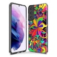 thumbnail image 3 of MUNDAZE Samsung Galaxy S10 Plus Shockproof Clear Hybrid Protective Phone Case Neon Psychedelic Hippie Wild Flowers Cover, 3 of 5