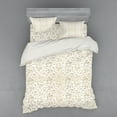 thumbnail image 2 of Ambesonne Victorian Bedding Set 3 Pcs, Retro Swirl Flowers, Twin XL, Beige White, 2 of 3
