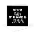 thumbnail image 5 of 3drose, the Best Dads Get Promoted to Grandpa. White Lettering on Black., 6 Greeting Cards with Envelopes, 5 of 7
