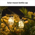thumbnail image 4 of Toystoory 8pcs Jar Lid Light 30LED Mason Jar Light 9.84ft Solar Lantern Solar Powered Tapa Luz blanca cálida Iluminación decorativa con 8 Iluminación y accesorios Toystoory HA017940-00, 4 of 6