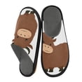 thumbnail image 2 of IAUYY Memory Foam House Slippers Suitable for Both Men and Women. Comfortable, Anti-Slip Plush Flat-Bottomed Slippers The Best Holiday Gift Standing with A Smile, 2 of 9