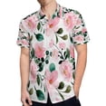 thumbnail image 4 of High Quality Hawaiian Shirts for Men Short Sleeve Aloha Beach Shirt Floral Summer Casual Button Down Shirts Blouses GE2533, 4 of 7