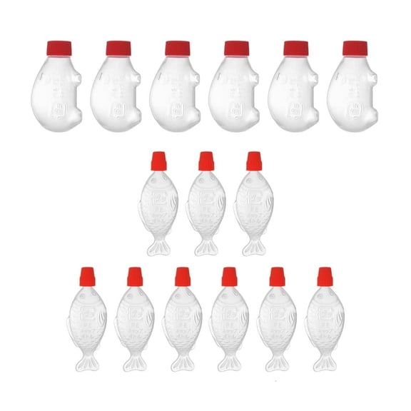 15pcs Sauce Bottle Vinegar Lunch Rice Container Supplies for Kitchen Dining Table Party Restaurant