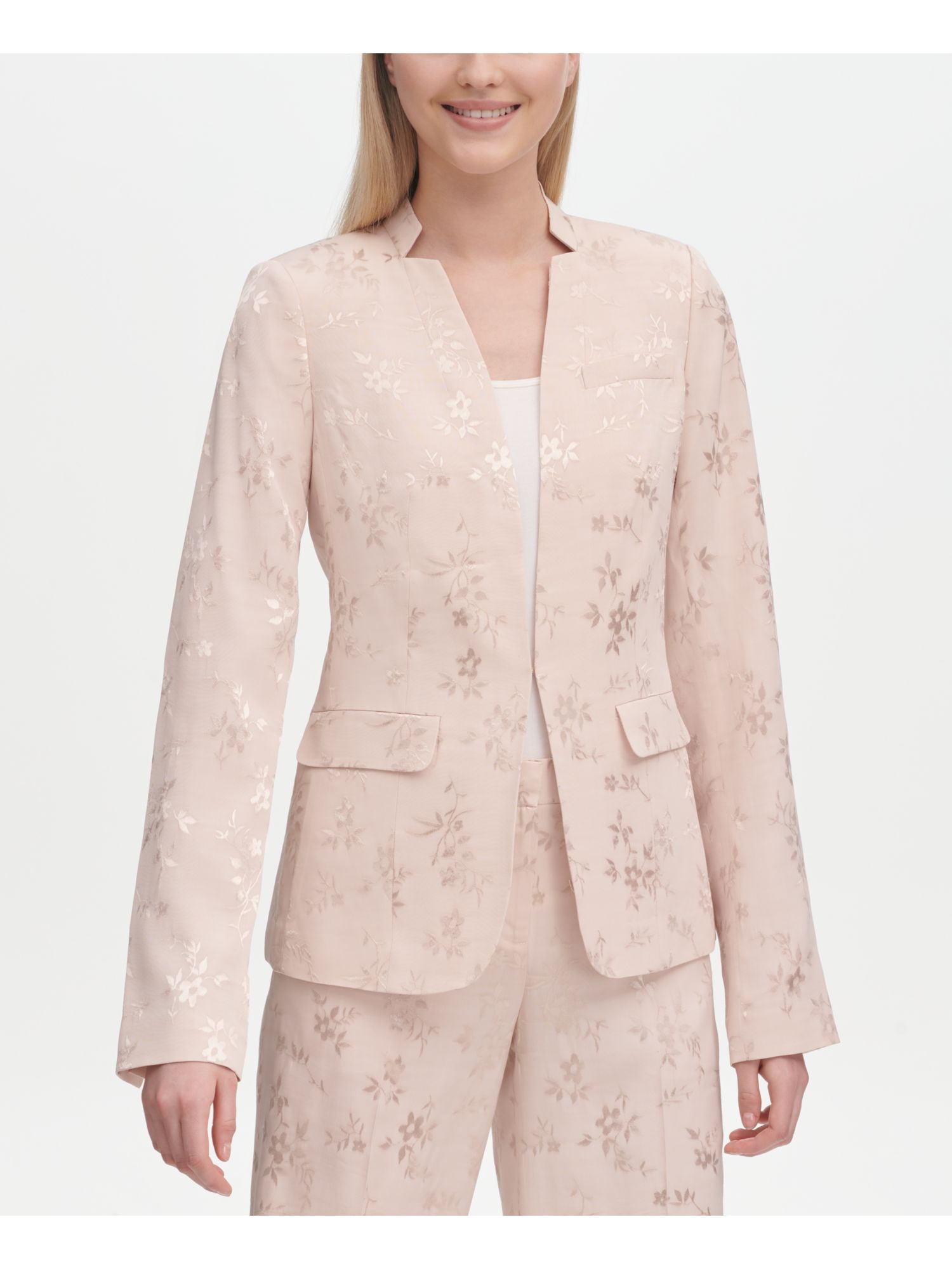 calvin klein floral blazer