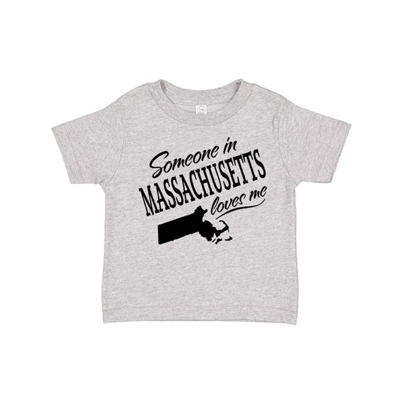 Inktastic Someone in Massachusetts Loves Me Boys or Girls Toddler T-Shirt