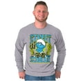 thumbnail image 4 of The Smurfs Kanji Street Scholar Men's Long Sleeve Tee T Shirt Brisco Brands L, 4 of 6