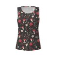 thumbnail image 5 of Goofa Fly Agaric and Flowers Printed Womens Workout Tops for Women Sleeveless Yoga Shirts Athletic Running Tank Tops Sleeveless Gym Clothes Workout Apparel-Small, 5 of 9