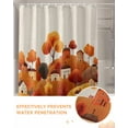 thumbnail image 6 of Fall Shower Curtain Hill House Bathroom Curtains with Hooks, Waterproof Fabric Autumn Tree Mountain Linen Thanksgiving Bath Shower Curtains Set for Bathroom Bathtubs Decor 72x84 Inch, 6 of 7