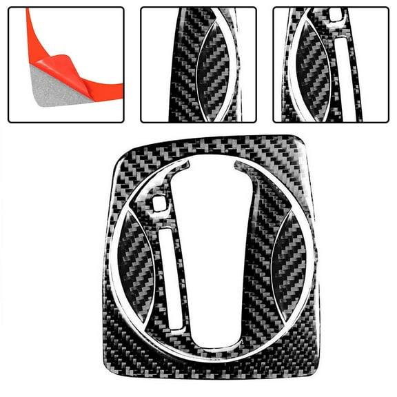 SPRING 4Pcs Carbon Fiber Auto Interior Gear Shift Panel Decal Decorative Cover Trim For Honda Civic 8th 2006-2011 Car Accessories