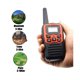 thumbnail image 4 of Radio Walkie Talkie portátil, 22 canales, 10 Km, Uhf, 400-470 Mhz, transceptor de comunicación de largo alcance de banda Dual, 2 uds., 4 of 5