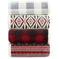 thumbnail image 6 of Eddie Bauer Queen Blanket Reversible Sherpa Fleece Plaid New, 6 of 6