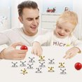 thumbnail image 2 of Game Ball Set 10X Gold Silver Metal Jacks Metallic Jacks And Bouncy Ball Set Game Prizes Party, 2 of 8