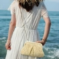 thumbnail image 6 of GASTROPOD Straw Clutch Purses for Women Small Woven Dumpling Bag Summer Beach Clutch Wicker Crossbody Purses, 6 of 7