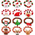 thumbnail image 5 of 1PC Christmas Decorate Pet Bowtie Dog Deer Hair Ball Pet Puppy Adjustable Snowman Necktie Collar for Small Large Dog Accessories, 5 of 5