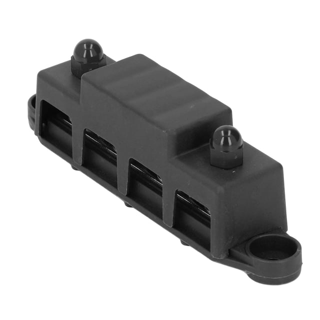 Bloque de distribución de energía Bling Bling M8 4 pernos 48 V CC 250 A color negro