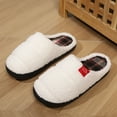 thumbnail image 6 of Shadoumai Unisex Winter Indoor Slippers Warm Half Coverage Home Slides Cozy Lined Shoes For Women And Men, 6 of 7