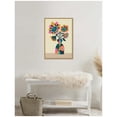 thumbnail image 3 of Kate and Laurel Abstract Vintage Retro Sunflower Vase Framed Canvas Wall Art  by Rachel Lee 23 x 33 Sylvie Natural, Vintage, Abstract, Flowers Art for Wall Decor, Living Room Bedroom, 3 of 8