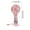 Pink, variant on Upgraded Portable Spray Handheld Fan, USB Rechargeable, 3‑Speed Cooling with Water Mist, Desktop Base, for Commute Office Camping, 5.71"x2.79"x2.52" Pink