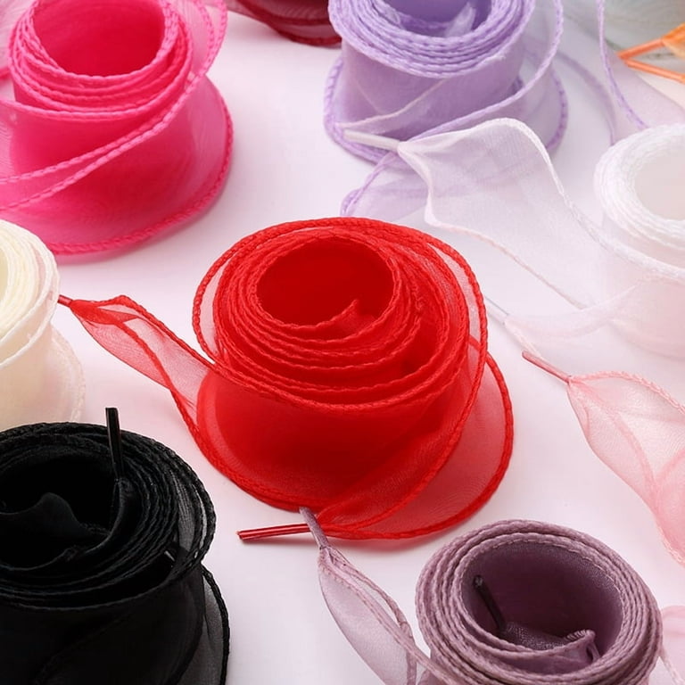 Flat Satin Shoelaces For Women Black Shoe Laces YFLY Wide - 4CM Flat Satin Shoestrings For Women & Girls (49.22 Inch Length) 4cm Wide Flat For Sneakers Satin Ribbon Shoelaces