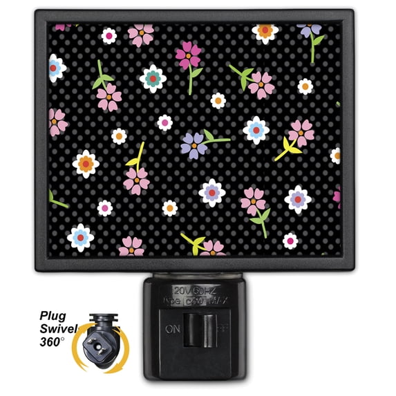 Flowers & Polka Dots - Night Light