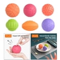 thumbnail image 4 of 6 uds., táctiles para bebés, de mano, táctil, juguetes de entrenamiento, bebés recién nacidos, s múltiples con Estilo1 CUTICAT  bolas sensoriales para niños pequeños, 4 of 8