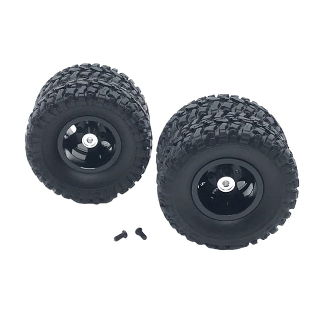 Bewildely RCGOFFLOW-llantas de aleación de aluminio resistentes al desgaste, neumáticos para llantas de control remoto 1/16, WPL C14, pieza de Kits de construcción modelo Negro