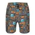 thumbnail image 4 of Naloa Industrial Transportation Men's Beach Shorts, Surfing shorts, Swim trunks, Quick Dry Swim Trunks for Surfing Beach Fun - Large, 4 of 9