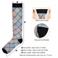 thumbnail image 3 of FORMRS Womens Knee High Socks Casual Long Thick Travel Daily Wear, 1 Pair, Orange Art Pattern, 3 of 6