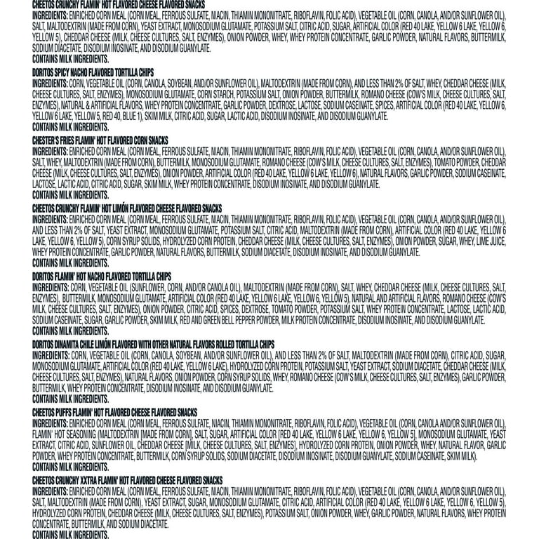 Frito-Lay Fiery Mix Chips and Snacks Variety Pack Snacks, 42 Count Multipack