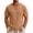 Khaki, variant on Luvrsol Men's T-Shirts Solid Crew Neck Basic Plain Cotton Tees Ideal for Layering Shirts S-3XL
