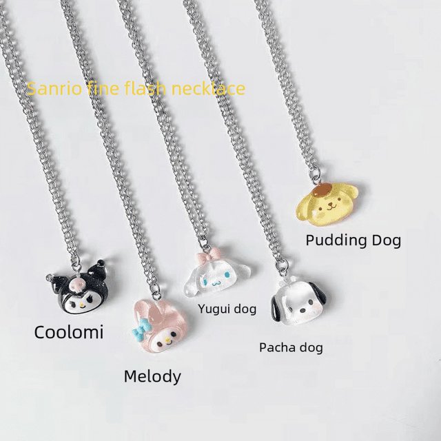Collar Sanrio suave niña larga melodía estudiante novia clavícula cadena dibujos animados dulce niña