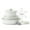 8 pcs White, variant on SENSARTE Nonstick Pots and Pans Set with Detachable Handle, 8Pcs Cookware Sets, Space Saving Induction Kitchen Cookware Sets, Dishwasher/Oven Safe(White)