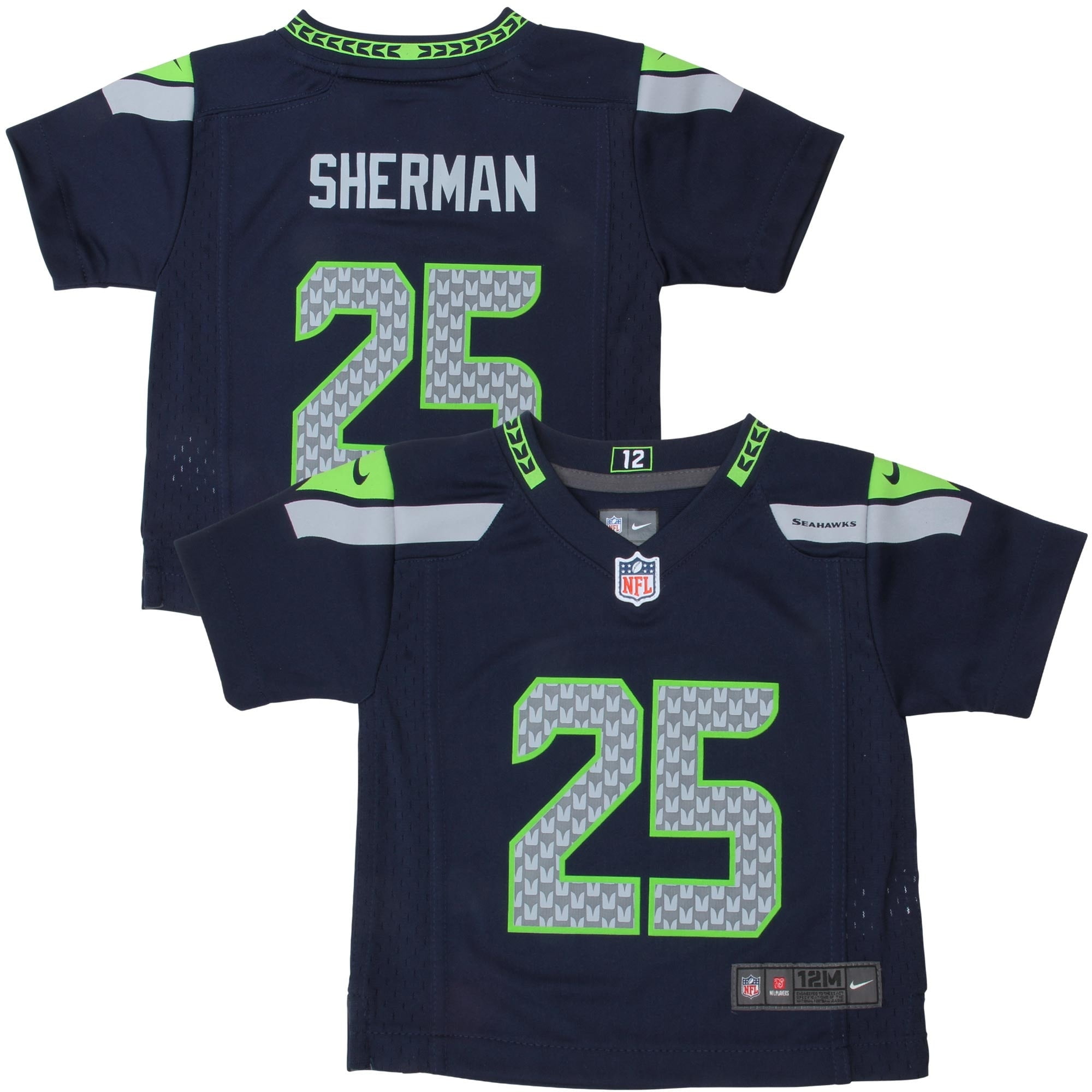 Nike Richard Sherman Seattle Seahawks Infant Game Jersey - College Navy - Walmart.com