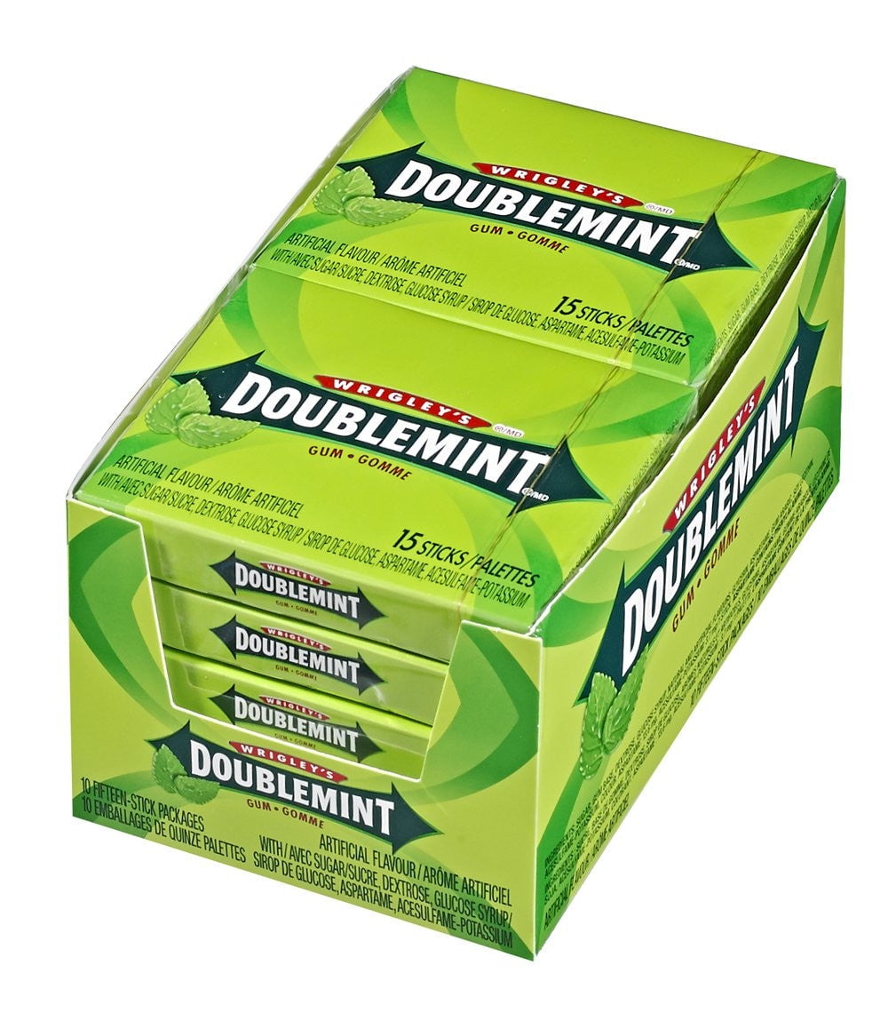Wrigley's Doublemint Gum, 10ct/15 Sticks per pack