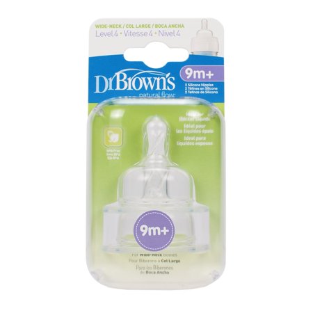 UPC 072239003671 product image for Dr. Brown's Wide Neck Baby Bottle Nipple 2 Pack | upcitemdb.com