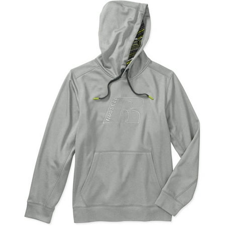 Russell Men's Polytech Pull Over Fleece Hood