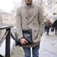 thumbnail image 2 of Chaqueta de abrigo de color sólido de moda con cuello de traje de invierno para hombre Pompotops  oipoqjl22008, 2 of 8
