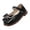 a1-Black, variant on KPOPLK Girls Dress Shoes Glitter Princess Shoe Flower Mary Jane Low Heels Party Wedding Prom Footwear for Toddler Kids Size 11.5,Black