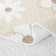 thumbnail image 5 of Manfei Groovy Flowers Bed Spread Queen 3pcs,Retro Aesthetics Queen Coverlet Set,1 Quilt and 2 Pillowcases, 5 of 7