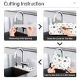 thumbnail image 5 of Yayeee Faucet Mat for Kitchen Sink 30" Diatomite Long Splash Guard Pad, Red Simple Shapes, 5 of 7