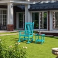 thumbnail image 3 of TORVA Patio Rocking Chairs, All Weather High Back Porch Glider Outdoor Garden Rocker, Turquoise, 3 of 6