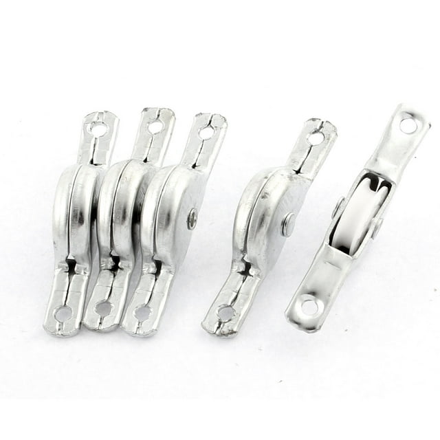 5 Pcs Rodamientos de Bola Rueda de 15 mm de Diámetro Rodillos de Polea Deslizante para Ventanas y Puertas de Eje Único