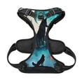 thumbnail image 5 of Lsque Artistic Moon Valley Wolf Dog Harness, No-Pull Pet Harness with 2 Leash Clips, Adjustable Soft Padded Dog Vest with Easy Control Handle for Large Dogs-Large, 5 of 9