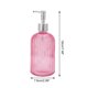 thumbnail image 4 of Dispensador de Jabón Vertical de Rayas Duradero 1 Pc 13.53oz Rosa Tono Plateado, 4 of 6