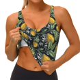 thumbnail image 3 of Fuzoiu Hand Drawn Citrus Fruits Elegant Lemons Print Women's Sports Vest,U-Back Sports Tank,Gym Vests,Athletic Sleeveless Shirts,Exercise Undershirts,Yoga, Gym, and Dance Wear-Small, 3 of 8