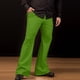 thumbnail image 5 of Pantalones acampanados de discoteca retro para hombre, pantalones vintage elásticos sueltos, pantalones acampanados, cómodos, de sarga elástica retro, pantalones para hombre, verde/XL, 5 of 6