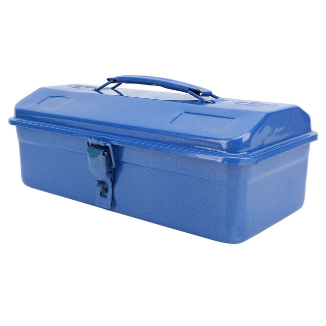 Blue Tool Chest Storage Organizer, Blue Toolbox Metal Structure High Load Bearing Portable Tool Storage Organizer for Workshop Garage Car Job Site