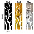 thumbnail image 2 of Removable Self-adhesive Modern Style Home Decoration Mirror Surface Stickers Wall Art 3D Acrylic Mural Tree Shape Decal SILVER, 2 of 8