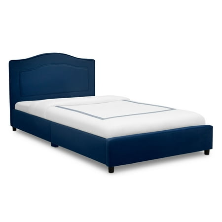 Delta Children Upholstered Twin Bed  Navy Blue